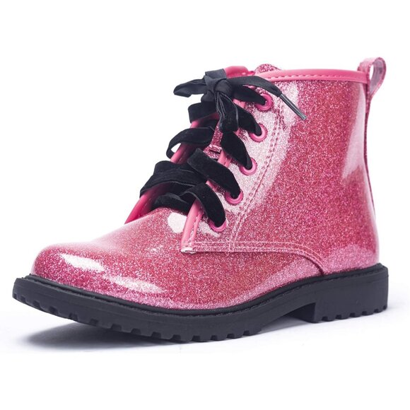 FITORY Ankle Girls Boot Pink Synthetic Zipper Toddler - Picture 1 of 7